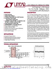 LTC1856CG#TRPBF datasheet pdf Linear Technology