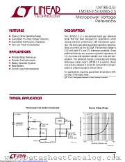 LM285Z-2.5#TR datasheet pdf Linear Technology