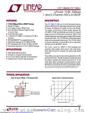 LTC1860HMS8#TRPBF datasheet pdf Linear Technology