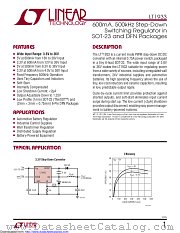 LT1933HS6#TRMPBF datasheet pdf Linear Technology