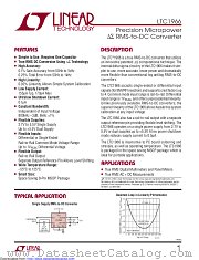 LTC1966IMS8#TR datasheet pdf Linear Technology