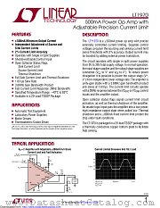 LT1970CFE#TR datasheet pdf Linear Technology