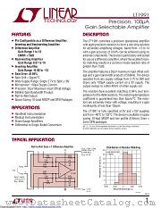 LT1991AIMS datasheet pdf Linear Technology