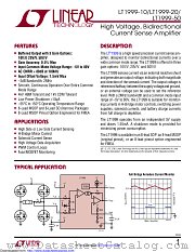 LT1999HMS8-10#TRPBF datasheet pdf Linear Technology