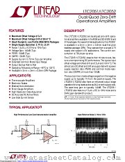 LTC2051HS8 datasheet pdf Linear Technology