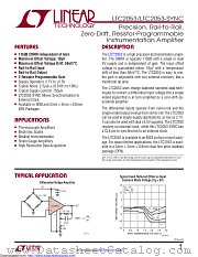 LTC2053HMS8#TRPBF datasheet pdf Linear Technology