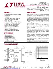LTC2142CUP-12#PBF datasheet pdf Linear Technology