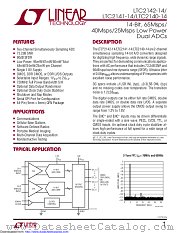 LTC2141CUP-14#PBF datasheet pdf Linear Technology