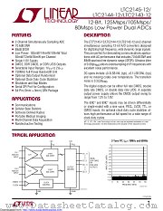 LTC2145CUP-12#TRPBF datasheet pdf Linear Technology