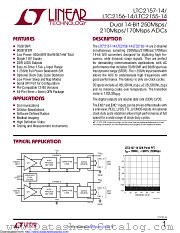 LTC2156IUP-14#TRPBF datasheet pdf Linear Technology