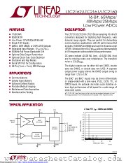LTC2160IUK#PBF datasheet pdf Linear Technology