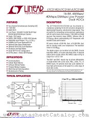 LTC2180IUP#PBF datasheet pdf Linear Technology