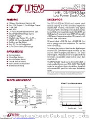 LTC2194CUKG#TRPBF datasheet pdf Linear Technology