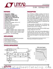 LTC2234IUK#TRPBF datasheet pdf Linear Technology