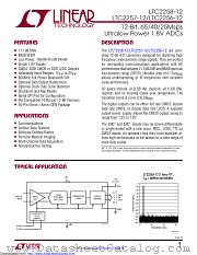 LTC2258IUJ-12#TRPBF datasheet pdf Linear Technology