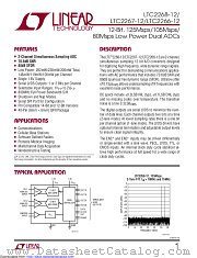 LTC2266CUJ-12#TRPBF datasheet pdf Linear Technology