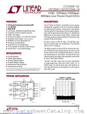 LTC2266CUJ-14#TRPBF datasheet pdf Linear Technology