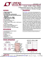 LTC2321IUFD-14#TRPBF datasheet pdf Linear Technology