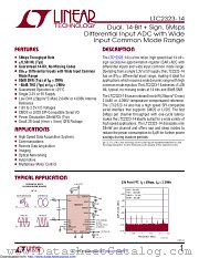 LTC2323CUFD-14#PBF datasheet pdf Linear Technology