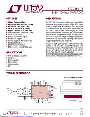 LTC2386IUH-18#TRPBF datasheet pdf Linear Technology