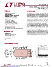LTC2392IUK-16#PBF datasheet pdf Linear Technology