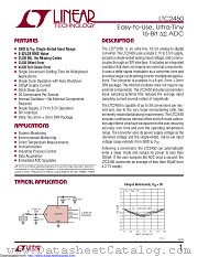 LTC2450CDC#TRPBF datasheet pdf Linear Technology