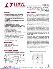 LTC2487CDE#TRPBF datasheet pdf Linear Technology