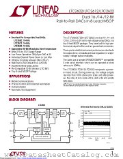 LTC2602CMS8#PBF datasheet pdf Linear Technology