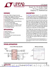 LTC2644CMS-L10#PBF datasheet pdf Linear Technology