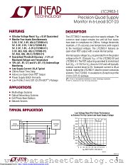 LTC2903CS6-D1 datasheet pdf Linear Technology