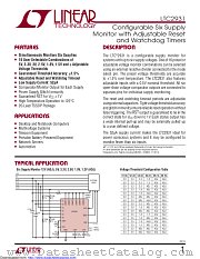 LTC2931HF#TRPBF datasheet pdf Linear Technology
