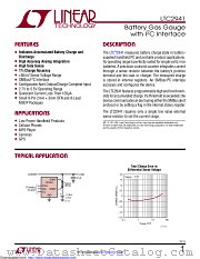 LTC2941IDCB#PBF datasheet pdf Linear Technology