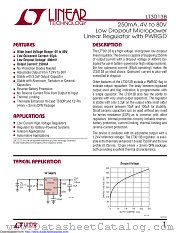 LT3013BEFE#TR datasheet pdf Linear Technology