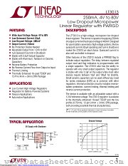 LT3013MPFE datasheet pdf Linear Technology