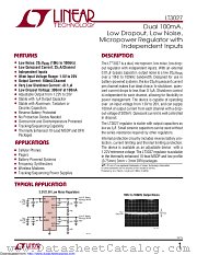 LT3027IDD#TR datasheet pdf Linear Technology