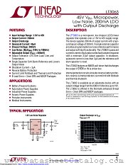 LT3063MPDCB#TRPBF datasheet pdf Linear Technology