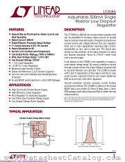 LT3085IDCB#TRPBF datasheet pdf Linear Technology
