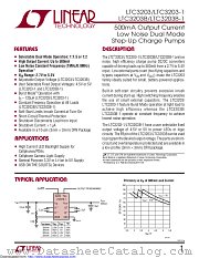 LTC3203 datasheet pdf Linear Technology