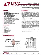LTC3400BES6#TR datasheet pdf Linear Technology