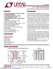 LTC3402EMS#TRPBF datasheet pdf Linear Technology