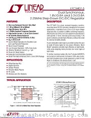 LTC3407EDD-3#TR datasheet pdf Linear Technology