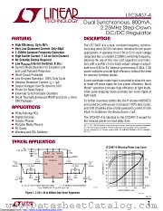 LTC3407EDD-4#PBF datasheet pdf Linear Technology