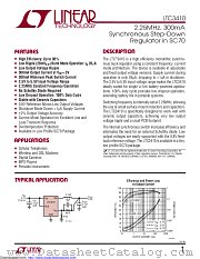 LTC3410ESC6-1.5#TRMPBF datasheet pdf Linear Technology