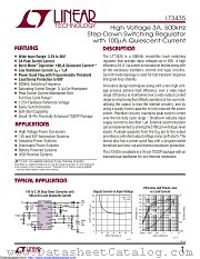 LT3435EFE datasheet pdf Linear Technology