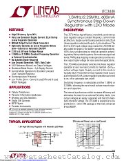 LTC3448EMS8E#PBF datasheet pdf Linear Technology