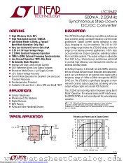 LTC3542EDC#TRPBF datasheet pdf Linear Technology