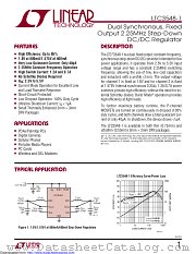 LTC3548EKD-1#PBF datasheet pdf Linear Technology