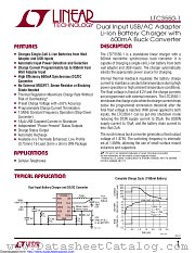 LTC3550EDHC-1#TRPBF datasheet pdf Linear Technology