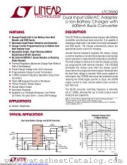 LTC3550EDHC#PBF datasheet pdf Linear Technology