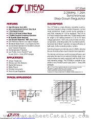 LTC3564EDCB#TRPBF datasheet pdf Linear Technology